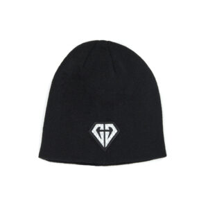 GOLOKA Black Binnie acrylic beanie in black