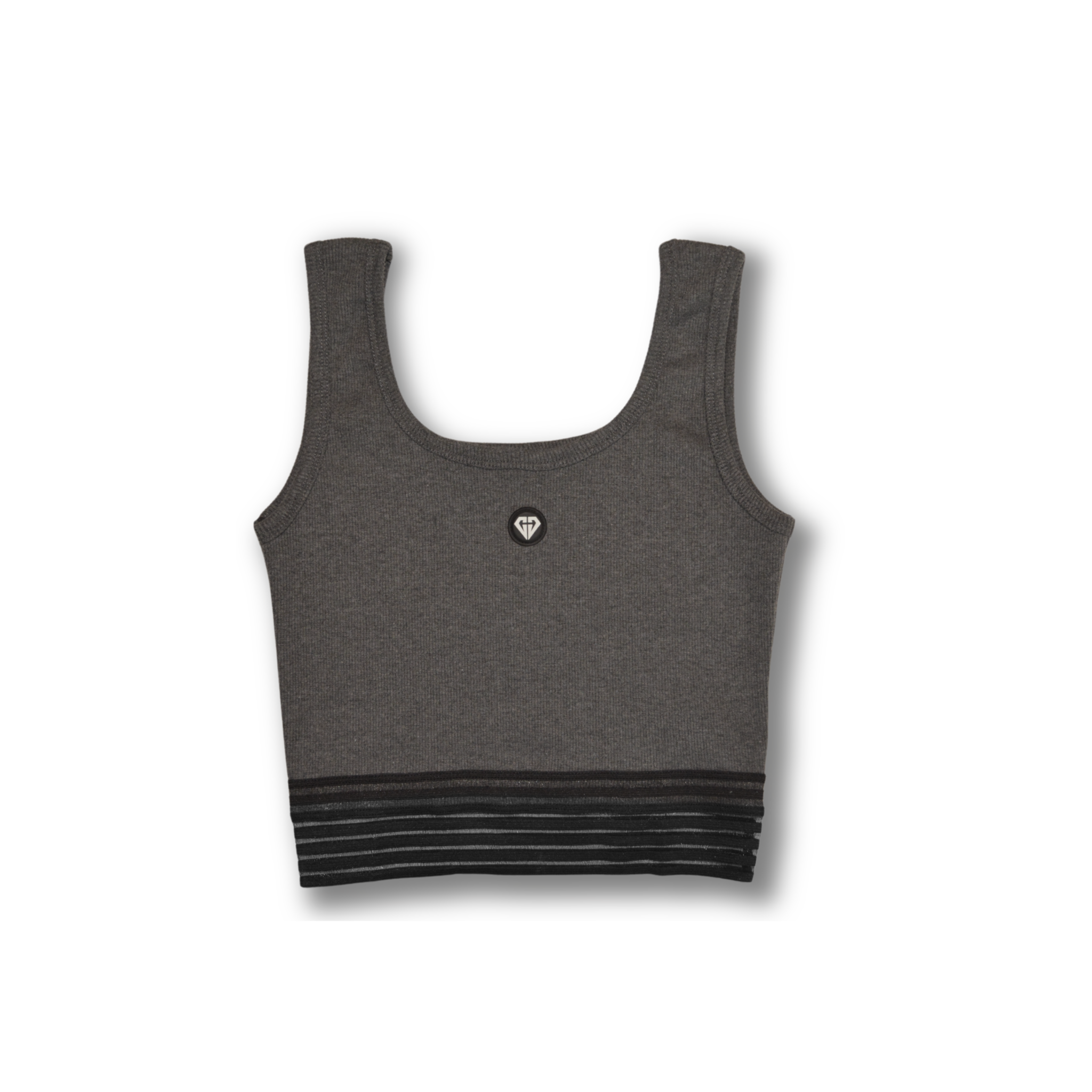 GOLOKA GLK Rips Top distressed tank in dark gray